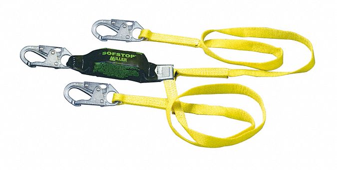 HONEYWELL MILLER, Shock Pack, Steel Snap Hook, Shock-Absorbing