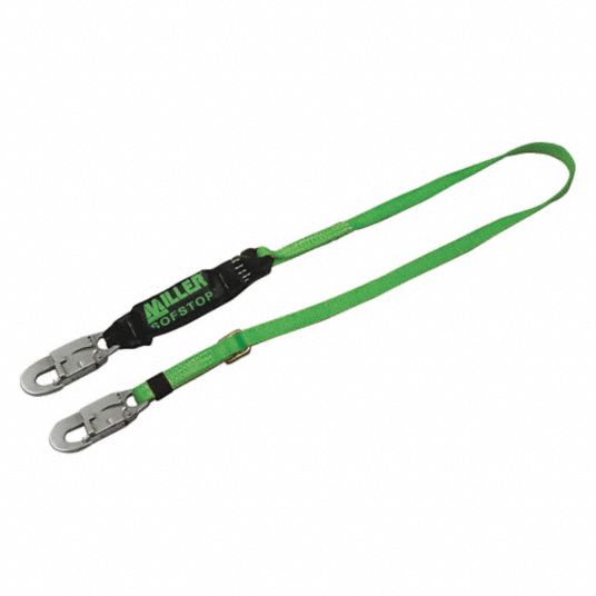 HONEYWELL MILLER, Shock Pack, Steel Snap Hook, Shock-Absorbing Lanyard ...