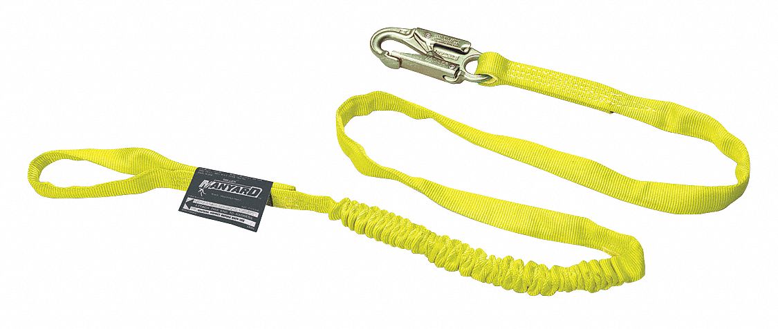 Shock-Absorbing Lanyard, 6 ft., 310 lb.