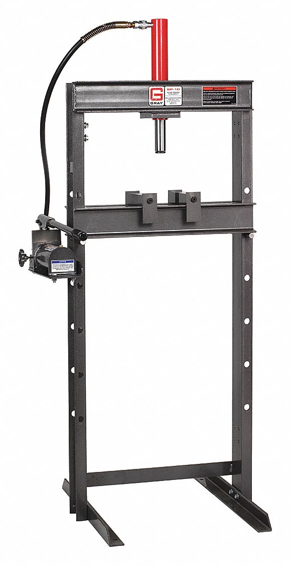GRAY, Air Pump, HFrame Frame, Hydraulic Press 45JR84308 Grainger