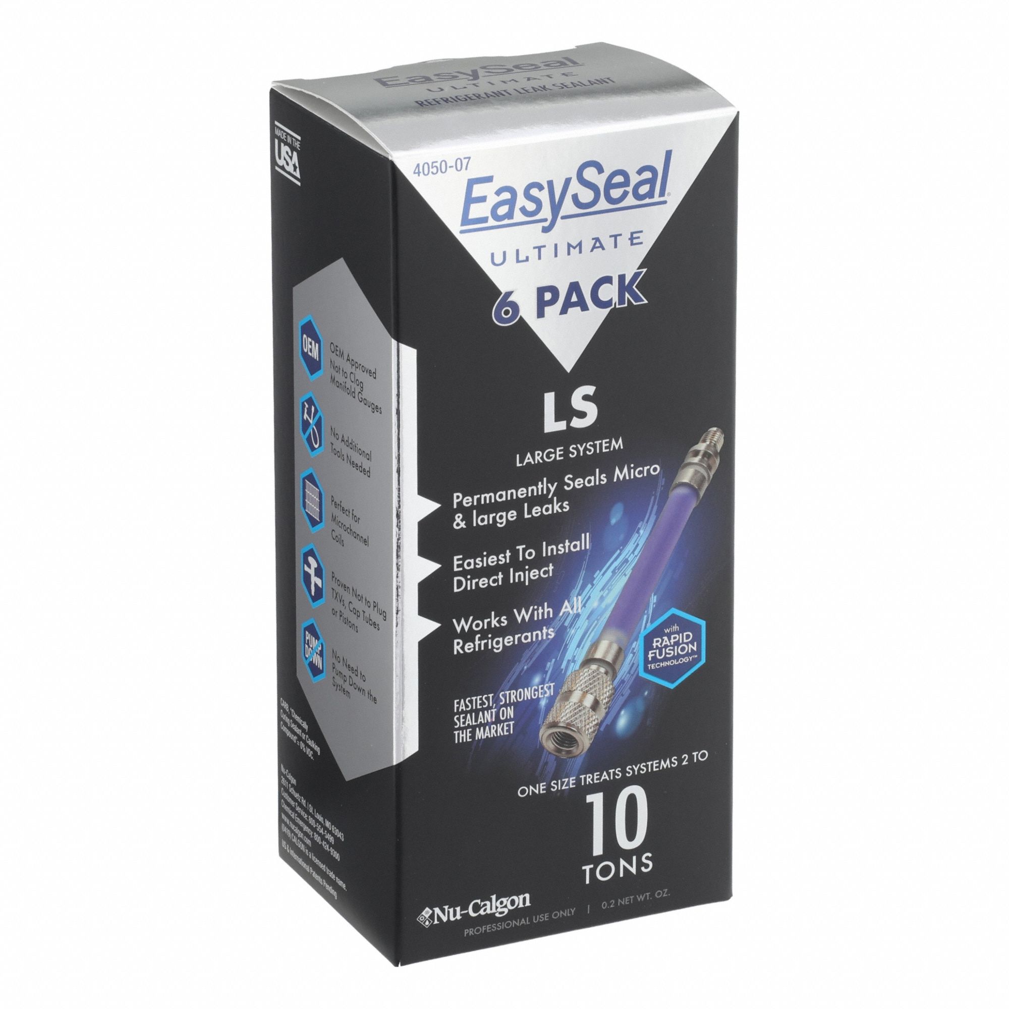 Refrigerant Leak Sealant: 0.1 oz, Tube, For Up To 10 ton, For Refrigerants