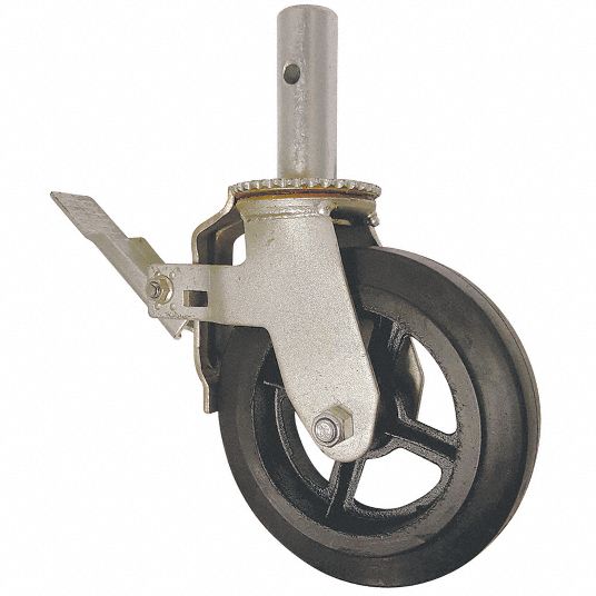 PAYSON CASTERS, INC, 500 lb, TotalLocking BoltIn Stem Caster with