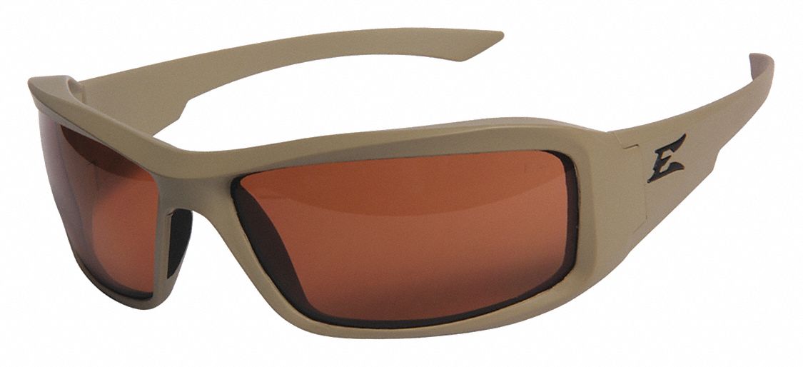 EDGE EYEWEAR Hamel ScratchResistant Safety Glasses , Copper Lens Color 45JW62TXH735TT