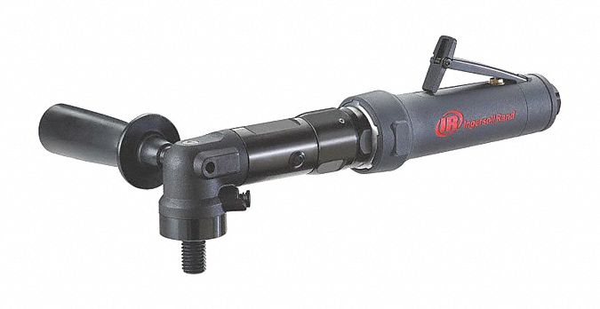 Air Disc Sander: Threaded Shank, Heavy Duty, 1 hp, 40 cfm, Non-Vacuum, Rear Exhaust