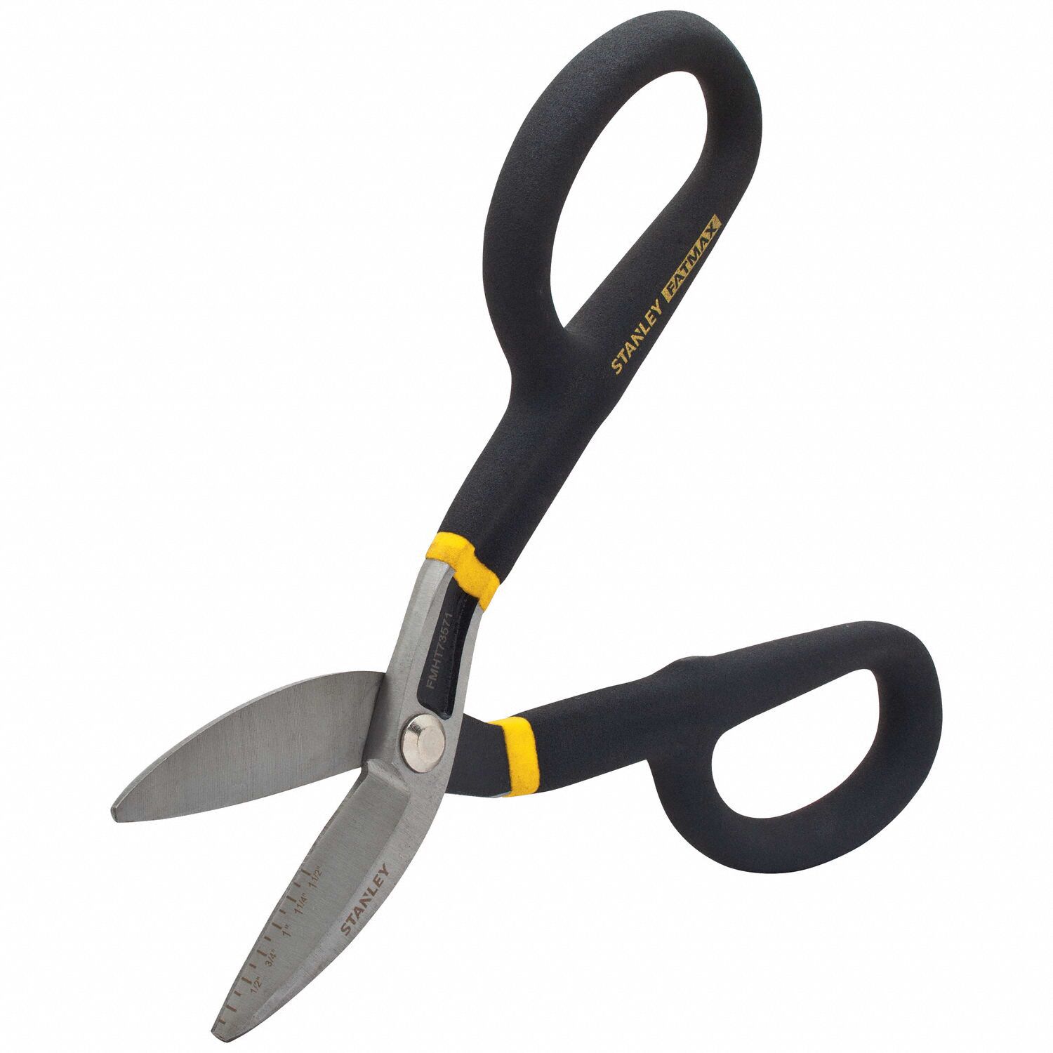 STANLEY Tinners Snip Left/Right/Straight, 10 in Overall Lg, 2 in