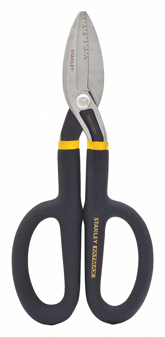 TINNERS SNIP,2-7/16 IN CUTTING L,BLACK