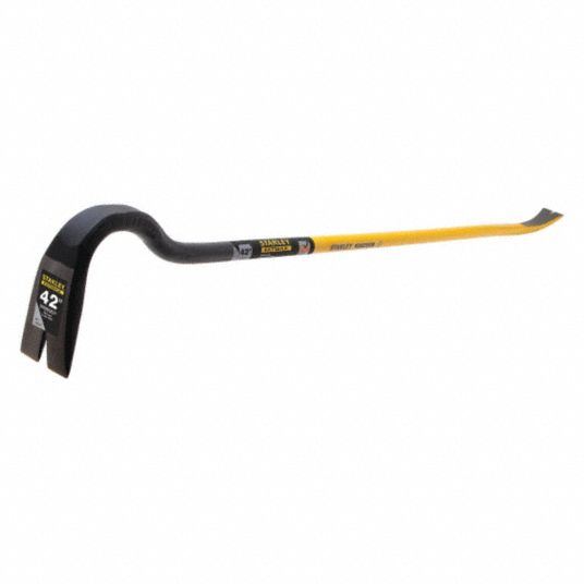 STANLEY Wrecking Bars, Pry Bars, Overall Length 42 in, Overall Width 2 ...