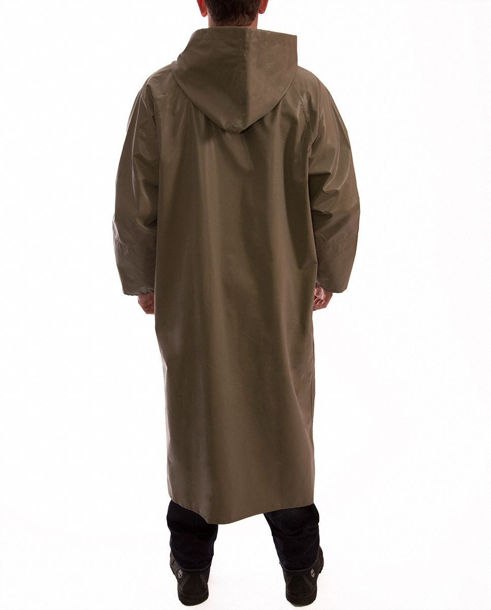 TINGLEY Flame Resistant Rain Coat: Rain Coat, 2XL, Green, Snaps with ...