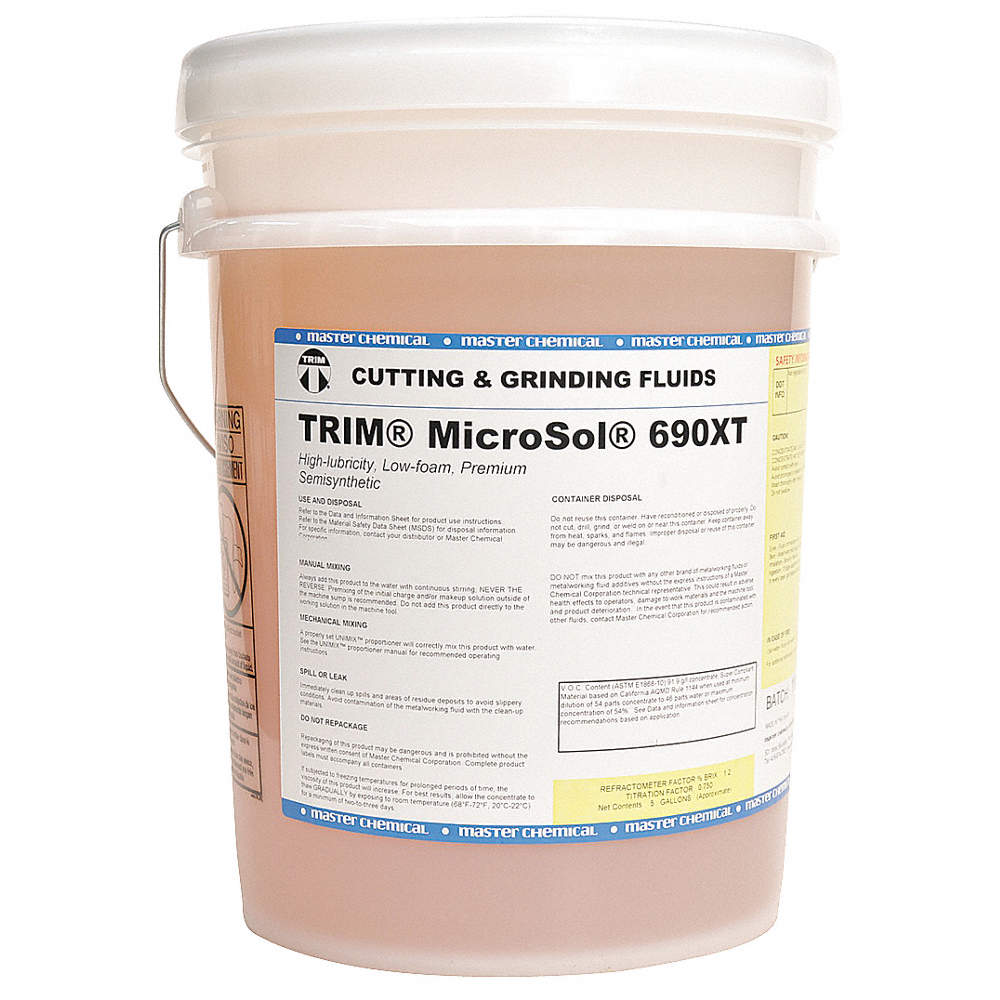 TRIM Easy-to-use MS690XT 5 Long Beach Mall Semi-Synthetic Amber Pail gal. Coolant