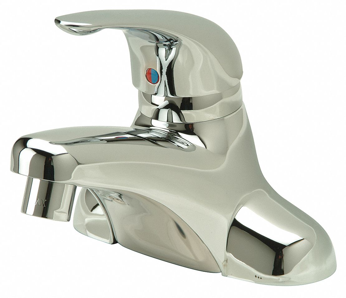 LOW ARC BATHROOM FAUCET: ZURN, AQUASPEC, CHROME FINISH, 2.2 GPM FLOW RATE