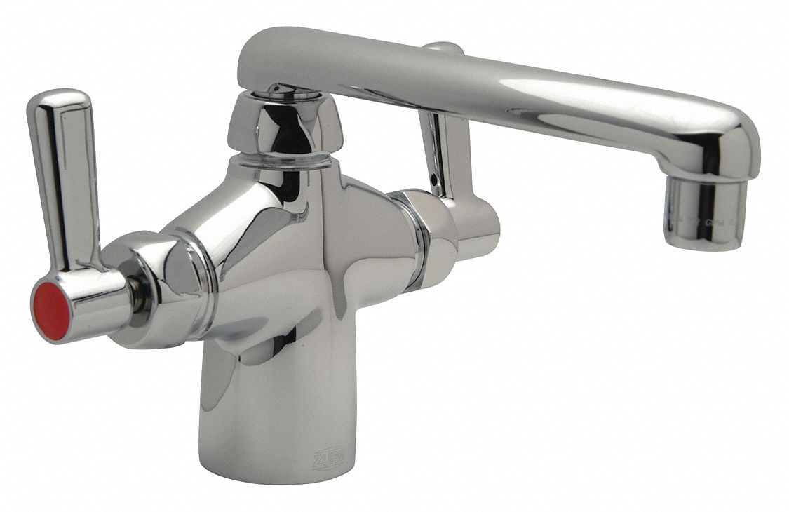 STRAIGHT LABORATORY FAUCET: ZURN, AQUASPEC, CHROME FINISH, 2.2 GPM FLOW RATE