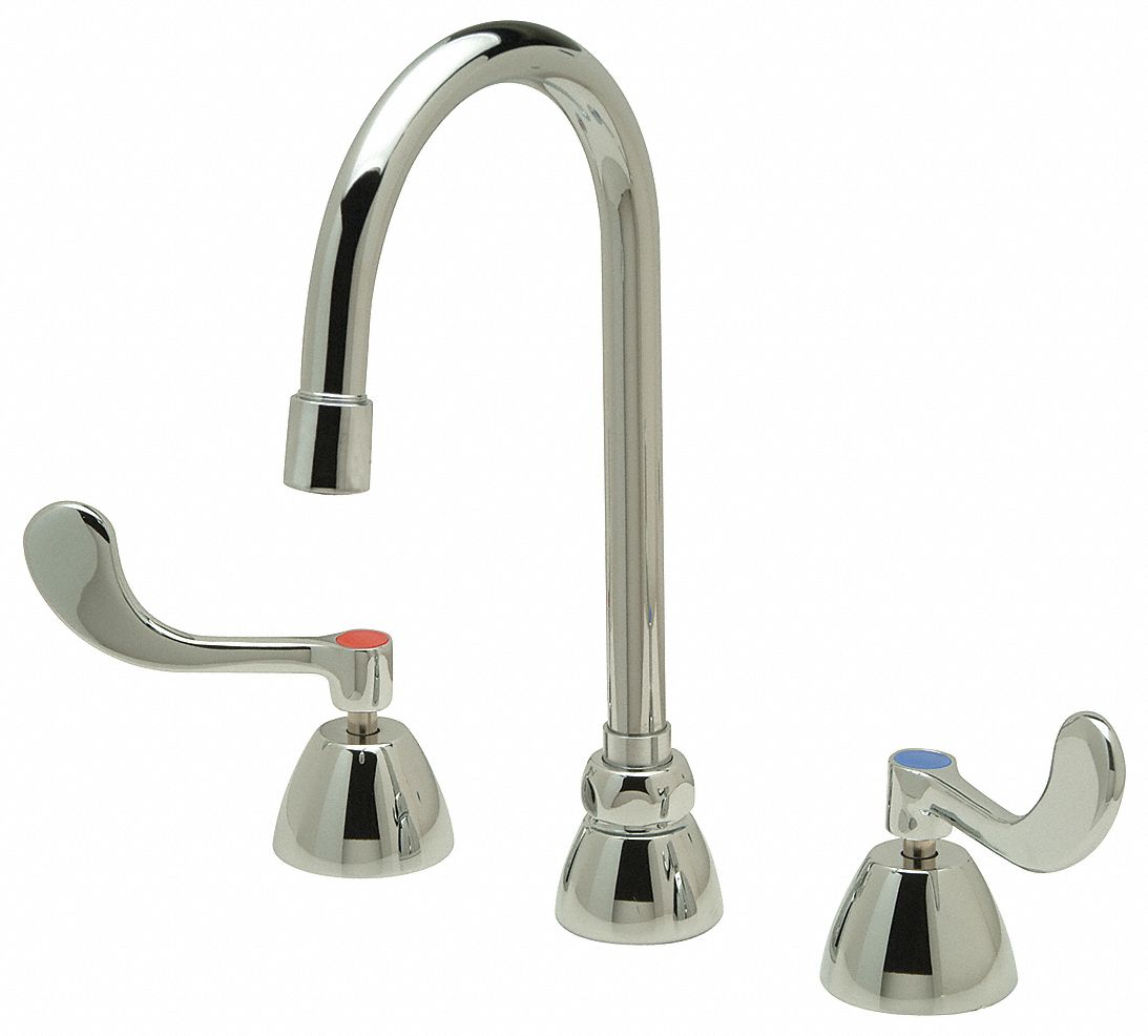 GOOSENECK KITCHEN/BATHROOM FAUCET: ZURN, AQUASPEC, CHROME FINISH, 2.2 GPM, ADA