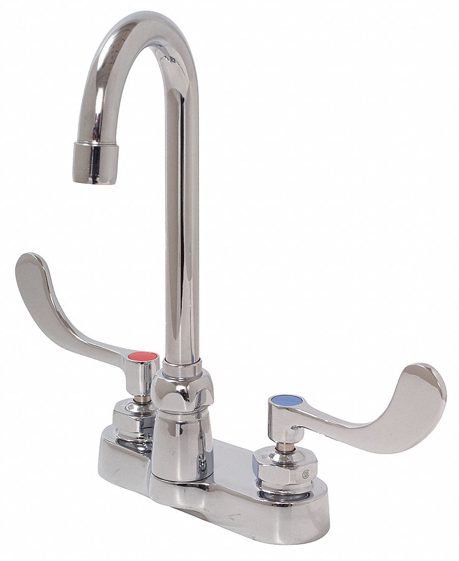 GOOSENECK KITCHEN/BATHROOM FAUCET: ZURN, AQUASPEC, CHROME FINISH, 2.2 GPM, ADA