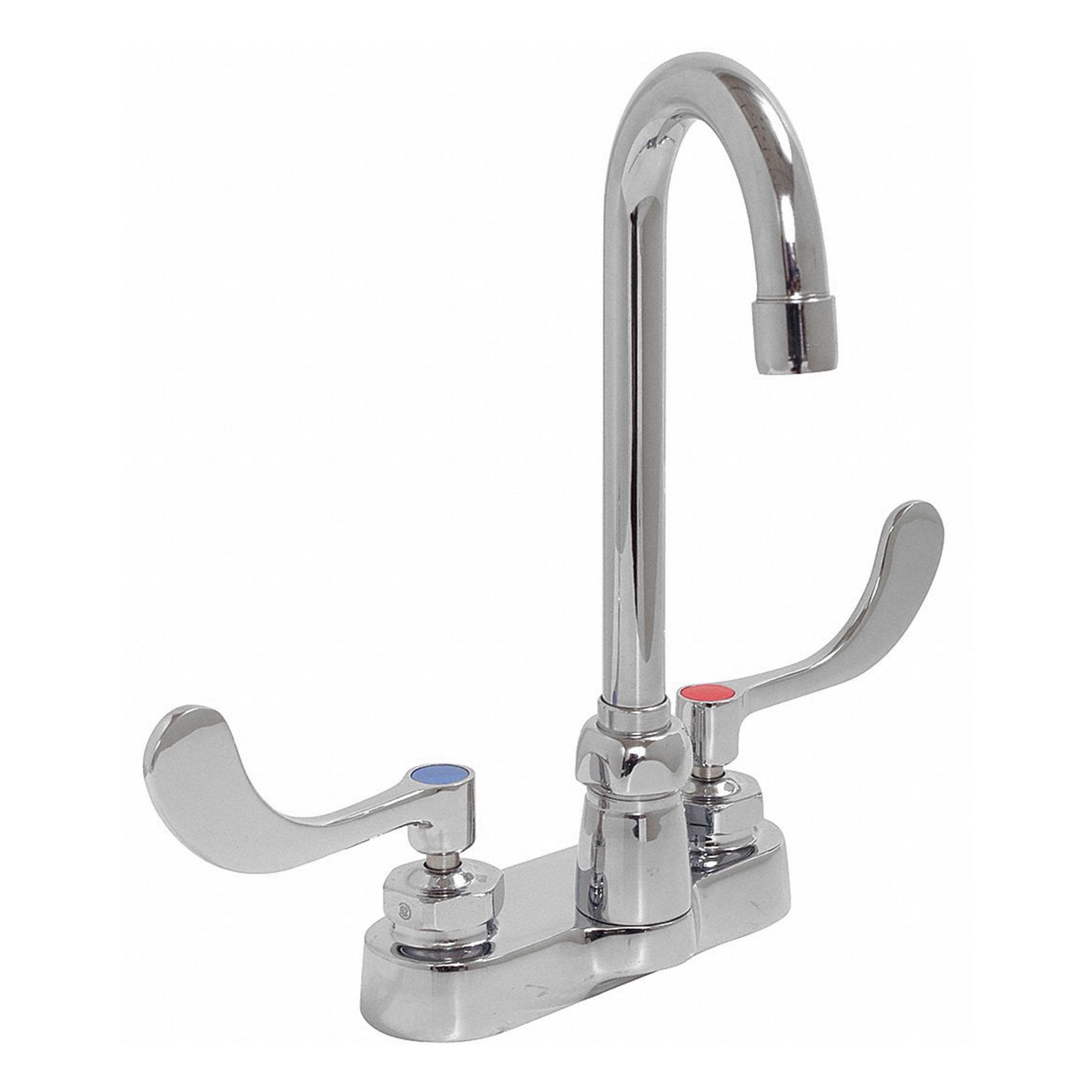 Gooseneck Kitchen/Bathroom Faucet: AquaSpec®, Cast Brass, Chrome Finish, 2.2 gpm Flow Rate