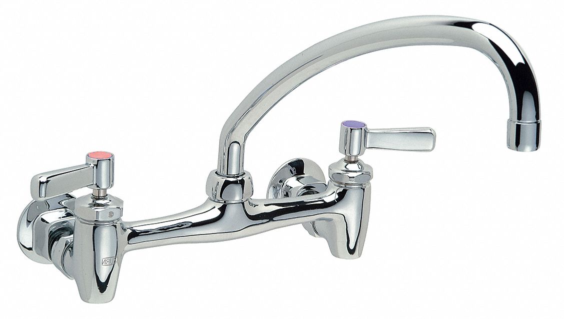 LOW ARC KITCHEN FAUCET: ZURN, AQUASPEC, CHROME FINISH, 2.2 GPM FLOW RATE, 9 IN SPOUT LG