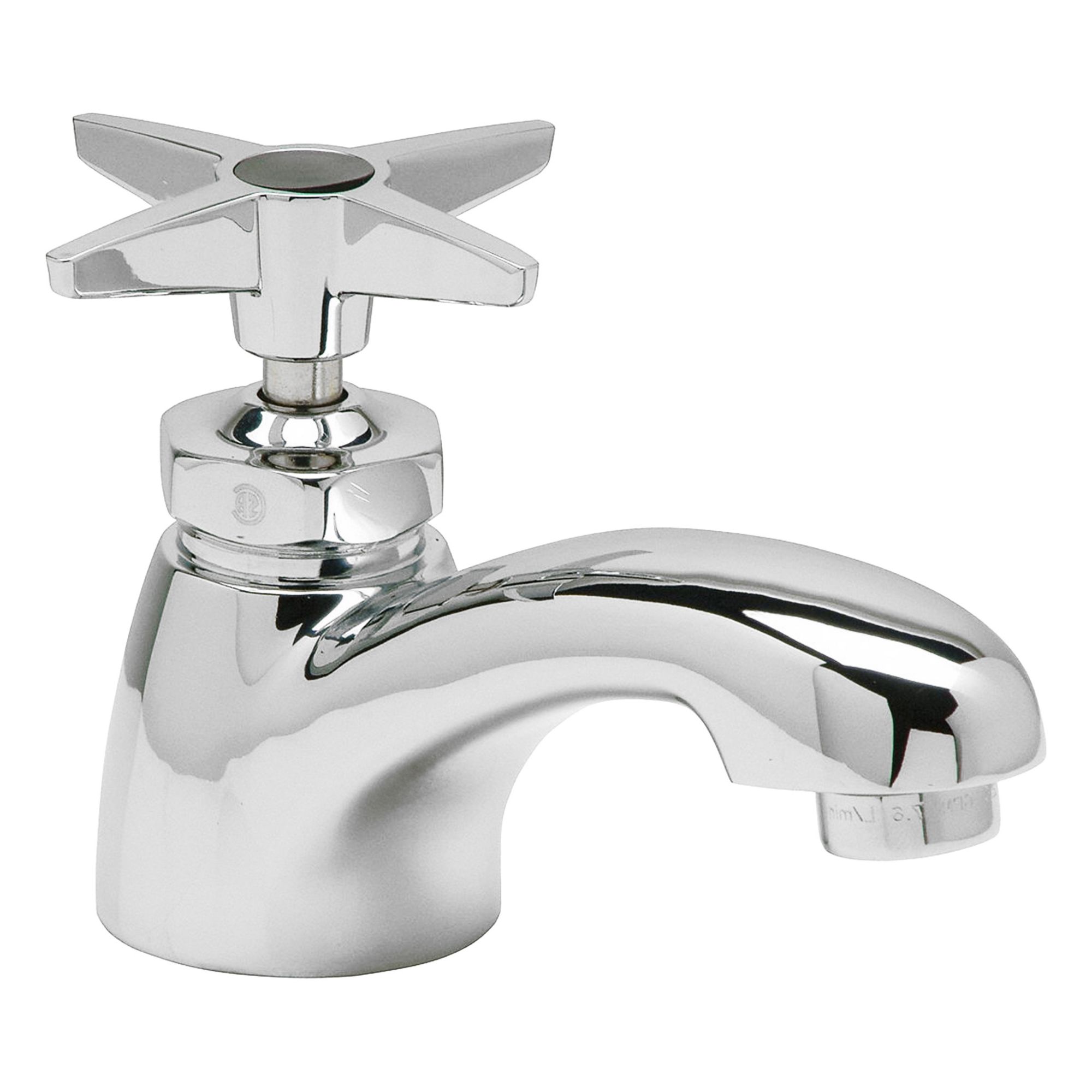 Low Arc Bathroom Faucet: AquaSpec®, Brass, Chrome Finish, 0.5 gpm Flow Rate, Single-Post, Arc