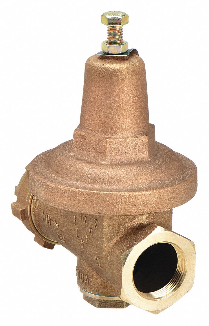 WATER PRESSURE REDUCING VALVE: FNPT X FNPT, 1½ IN PIPE SIZE, CAST BRONZE, NPT X NPT