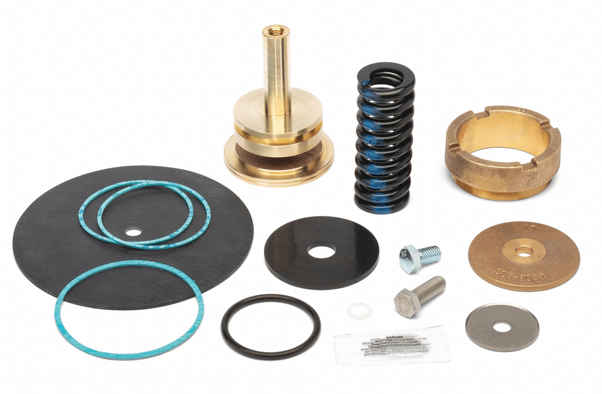 ZURN WILKINS Repair Kit, Brass, Chrome, Iron, Rubber, Stainless Steel