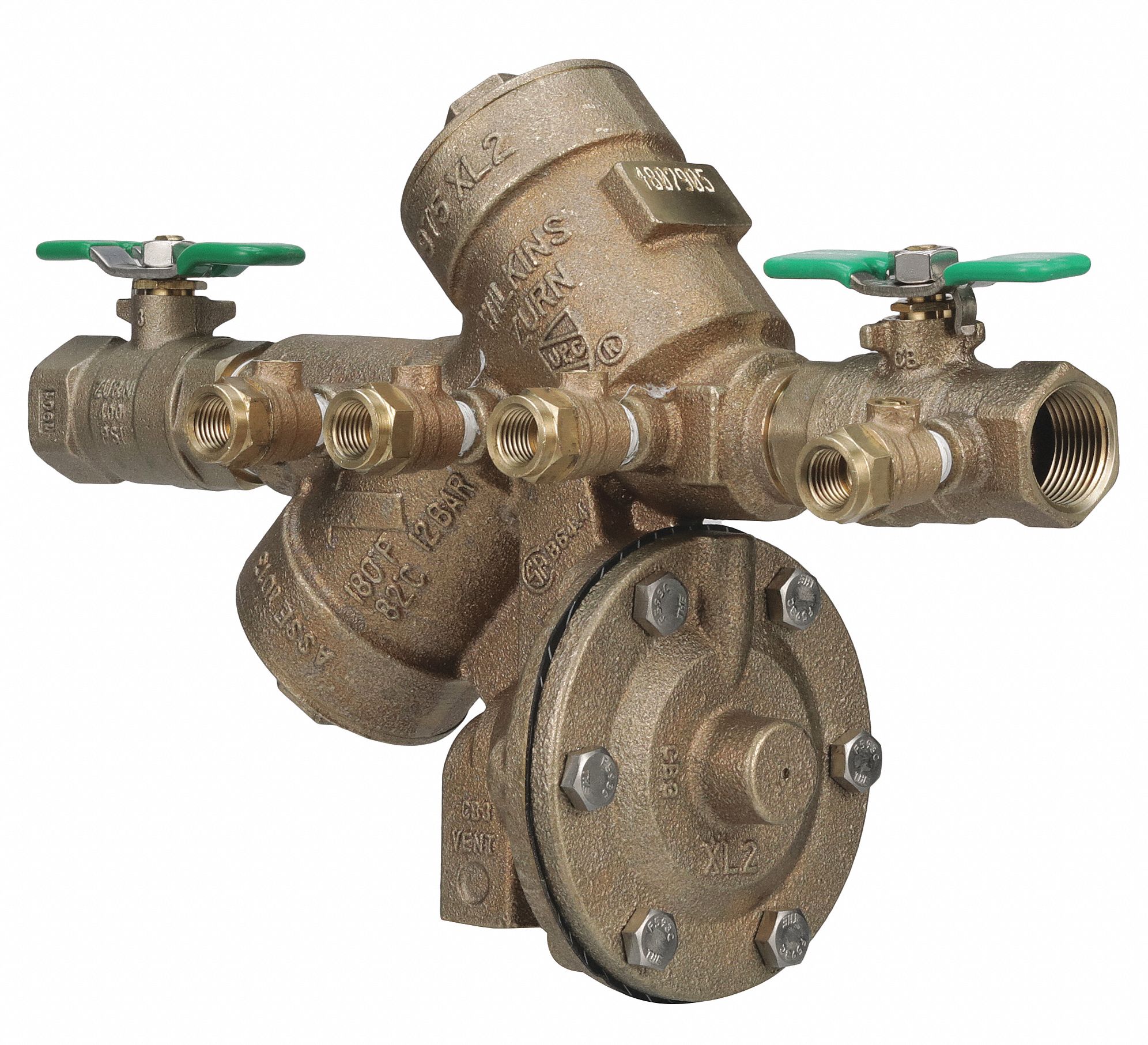 Zurn Wilkins Reduced Pressure Zone Backflow Preventer Wilkins 975xl2 34 In Size Fnpt Bronze 