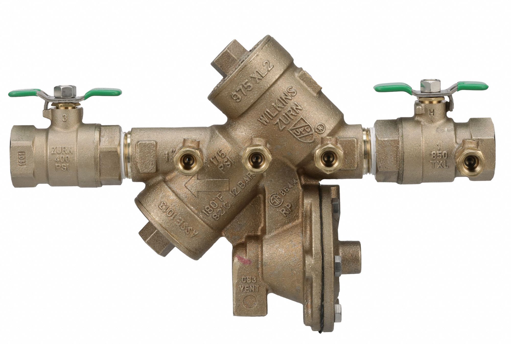 ZURN WILKINS Reduced Pressure Zone Backflow Preventer: Wilkins 975XL2 ...