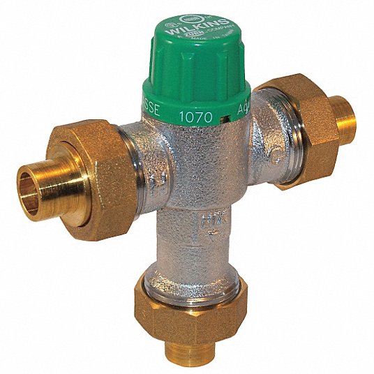 1/2 in FNPT Inlet Type Mixing Valve, Low-Lead Bronze, 0.5 to 10 gpm
