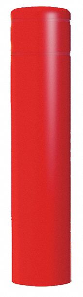 BOLLARD COVER,12-7/8" DIA.,60" H,RED