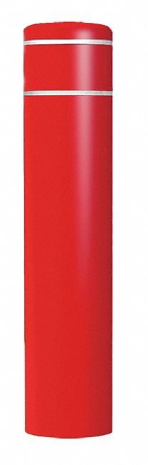 BOLLARD COVER,12-7/8" DIA.,60" H,RED