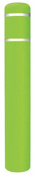 BOLLARD COVER,7" DIA.60" H,LIME GREEN