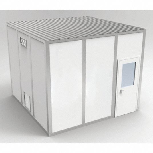 PORTA-FAB, 12 ft x 12 ft x 10 ft, 144 sq ft Int Area, Modular Cleanroom ...