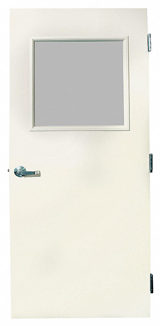 45K962 - Door with Glass Steel 84Hx36W White