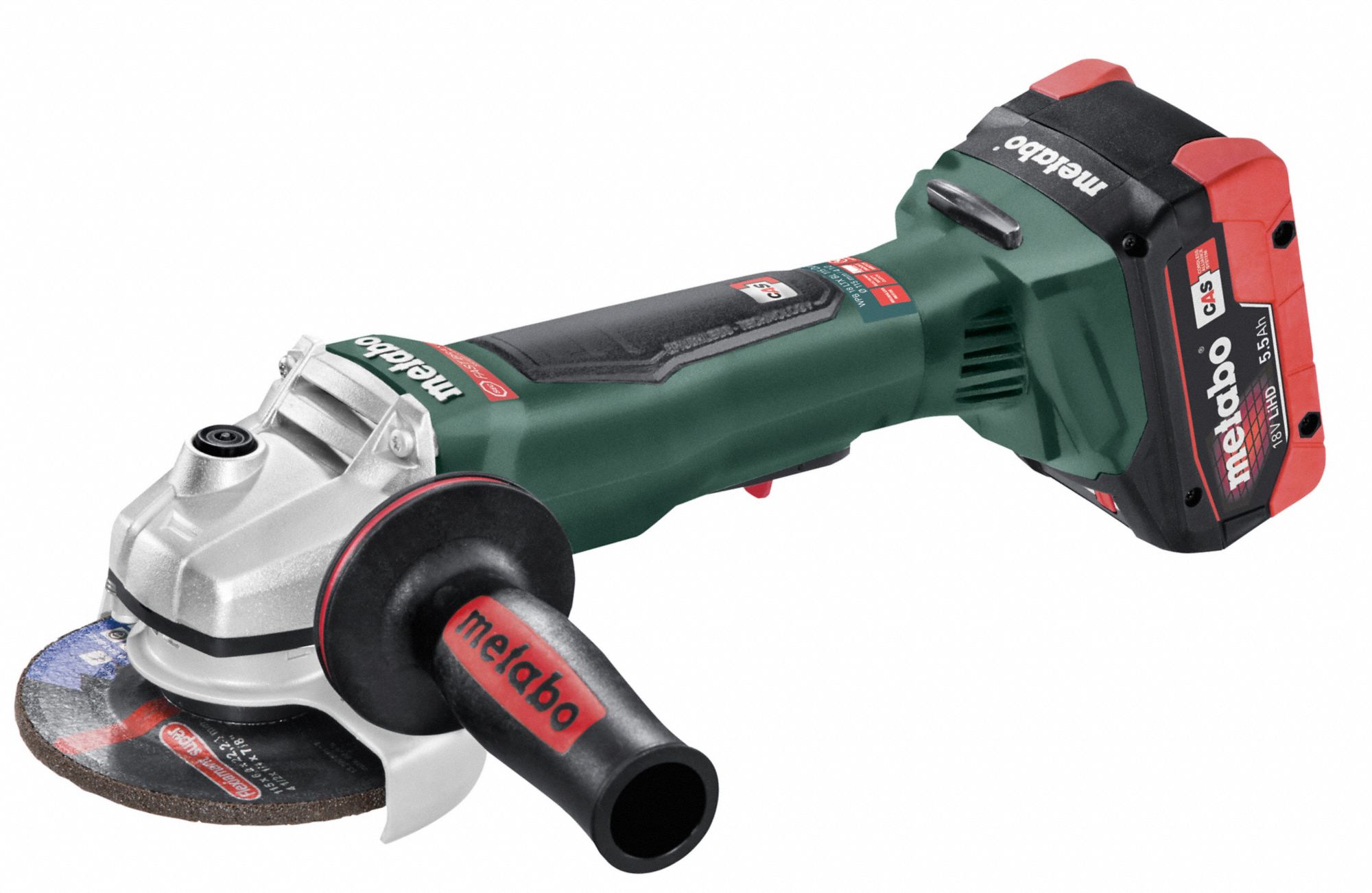 METABO Angle Grinder Kit 4 1/2 in Wheel Dia, Paddle, without LockOn