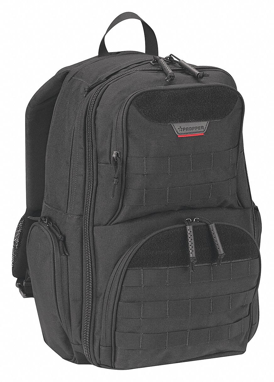 PROPPER Backpack, Black, Nylon, Expandable, Zipper 45KE30F562975001