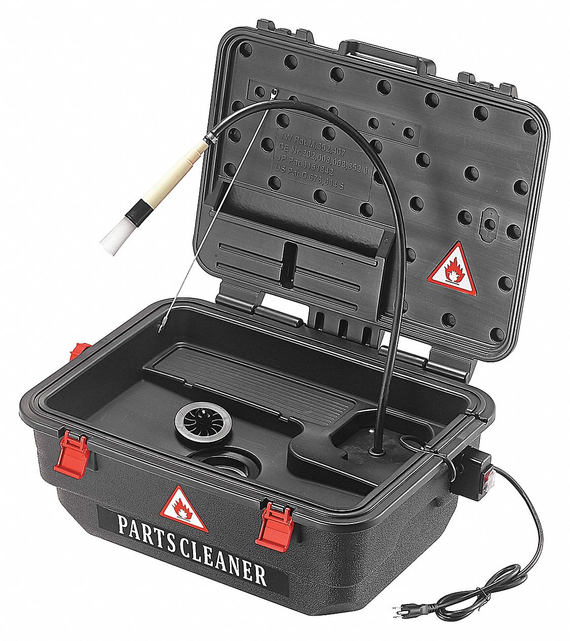 WESTWARD Portable Parts Washer, 2.5 gal, Water Pump 45KE7145KE71