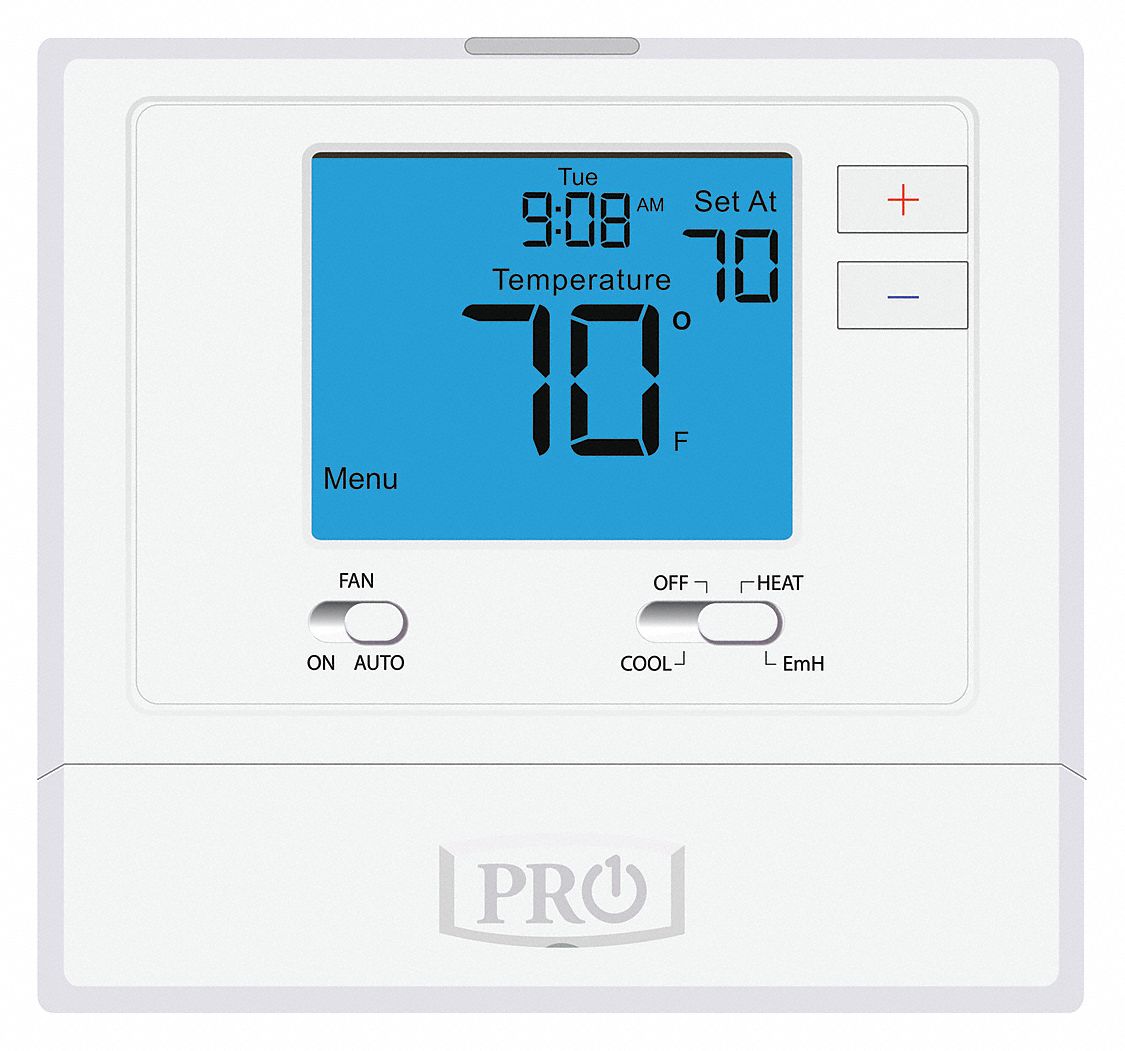 PRO1 IAQ Low Voltage Thermostat - 45KE91|T721 - Grainger  Model T721 Thermostat Wiring Diagram    Grainger