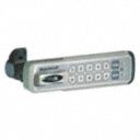 Metal,  Electronic Keyless Lock,  Keypad,  Finish Brushed Nickel