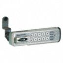 Metal,  Electronic Keyless Lock,  Keypad,  Finish Brushed Nickel