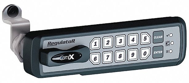 Electronic Keyless Lock: Right-Hand, Keypad, Non-Self-Locking, 12 Buttons