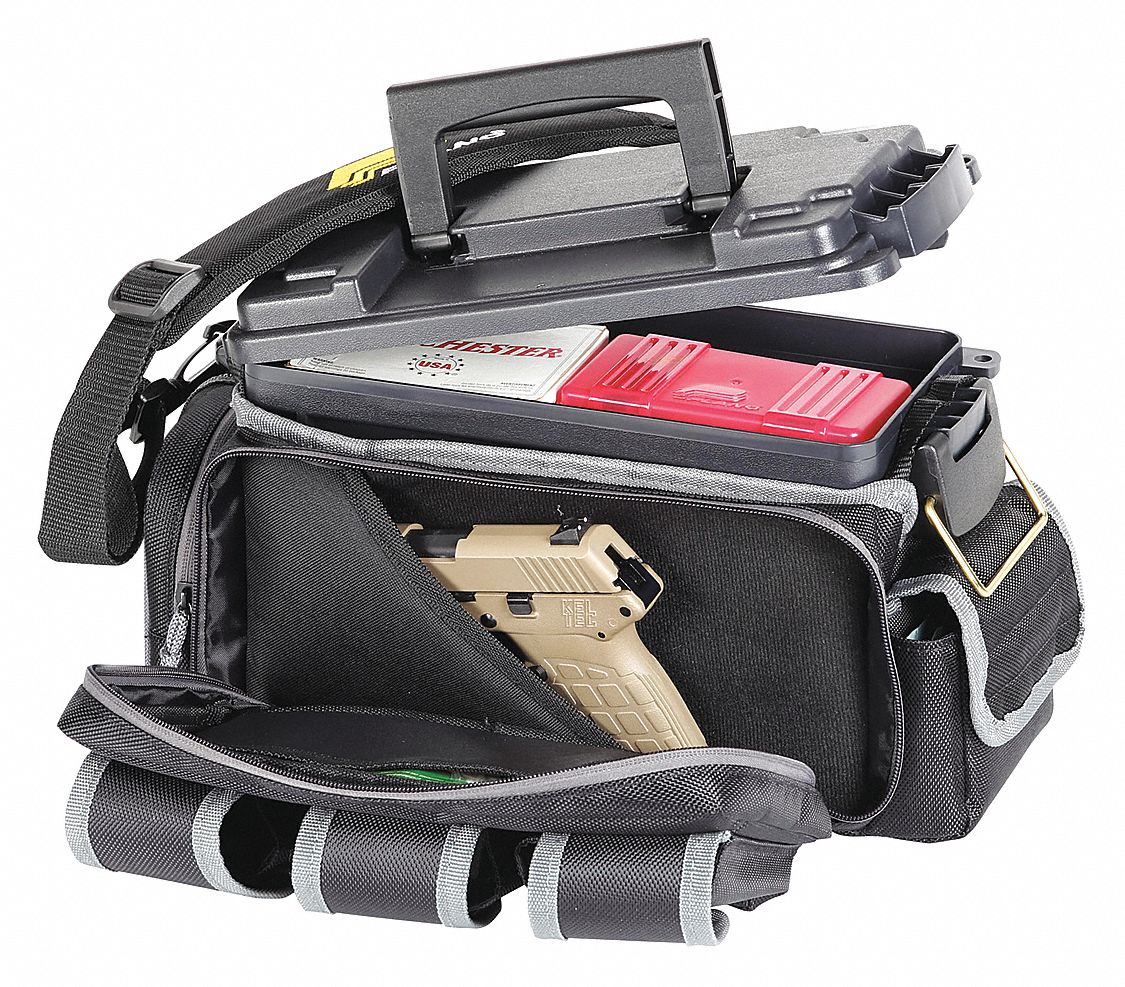 Range Ready Bag: Black, Nylon, 0 Pockets (Inside), 8 Pockets (Outside)
