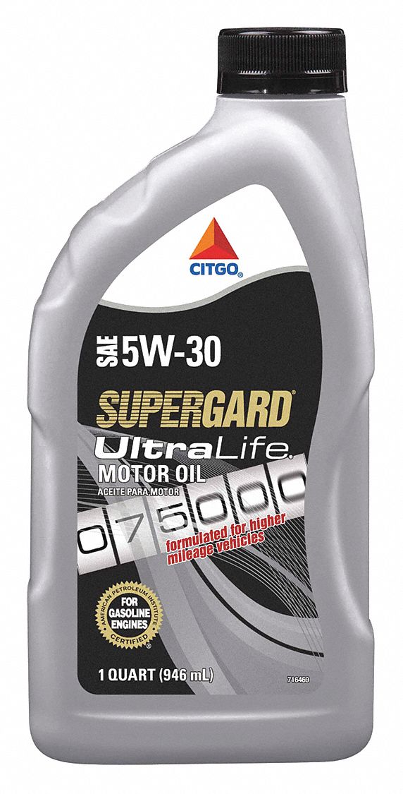 Engine Oil: 1 qt Size, Bottle, 5W-30, Amber, Conventional