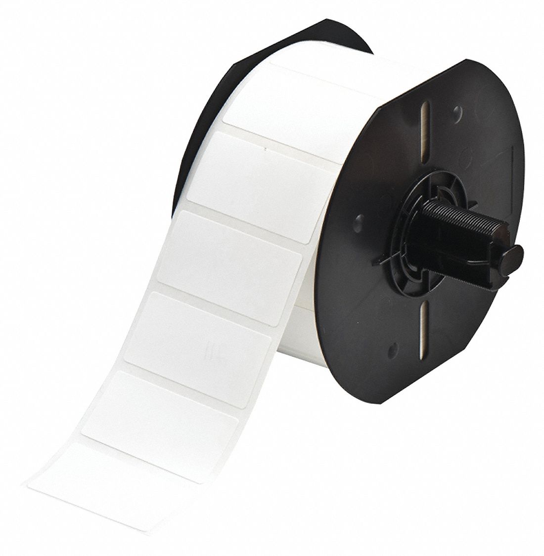 Pre-Cut Label Stock Roll: Rectangle, 1 in x 2 in, 1 in, Cryogenic Autoclavable Nylon, White