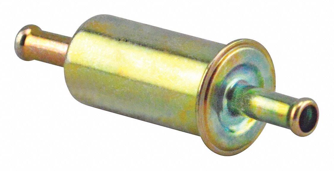 Fuel Filter: In-Line, 1 in Outside Dia, Cellulose, AM Gen/Chevrolet/GMC