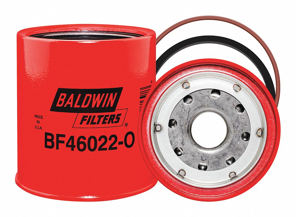 BALDWIN FILTERS, Spin-On, 3 11/16 in Outside Dia, Fuel Filter - 45KL80 ...