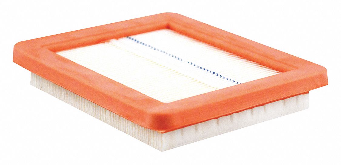 Automotive Air Filter: Panel, Engine, Rectangular, Panel, 5 1/8 in Overall Lg, Honda