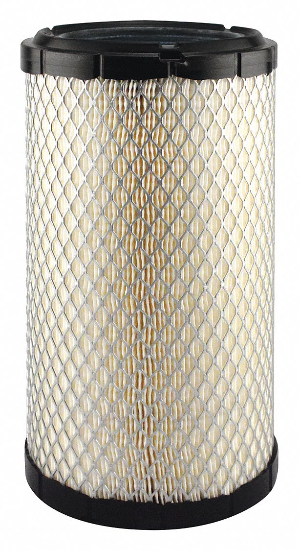 Automotive Air Filter: Round-Oval, Engine, Round, Radial Seal, 9 23/32 in Overall Ht