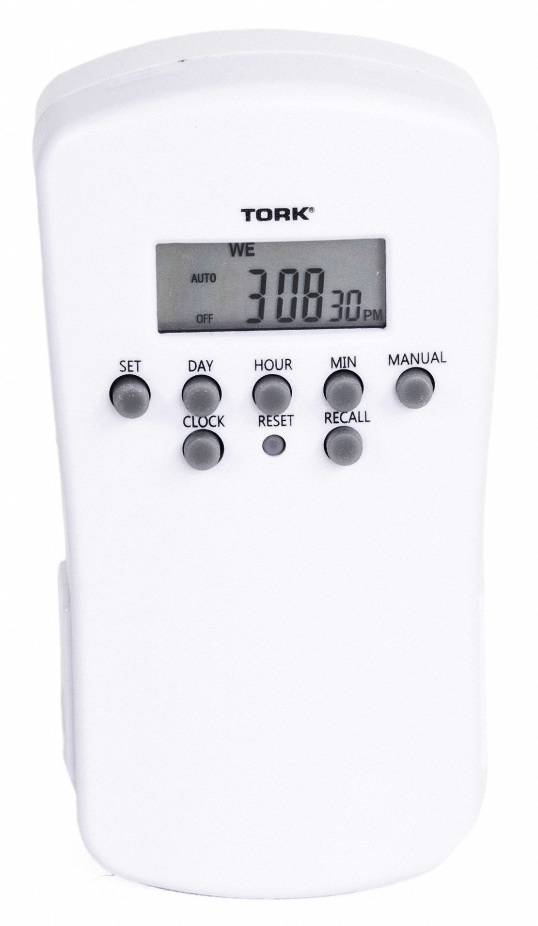 TORK Plug In Timer 1 min Min. Time Setting, 7 day Max. Time Setting