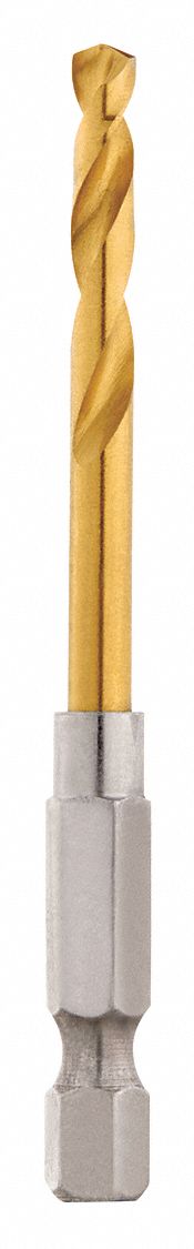 MILWAUKEE Hex Shank Drill Bit, 11/64 In, Drill Bit Point Angle 135 ...