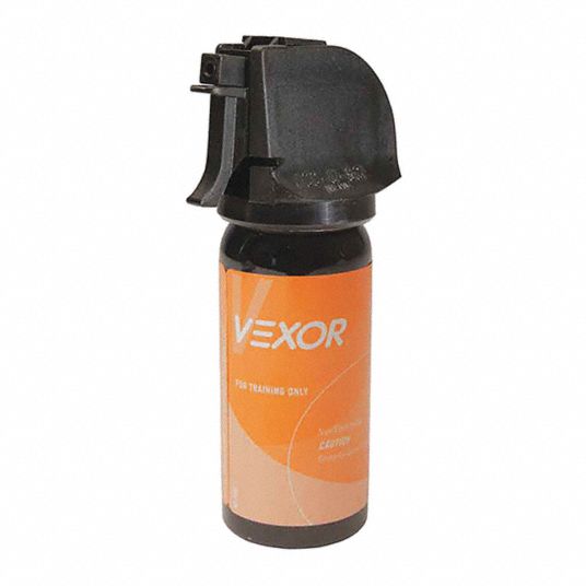 VEXOR Pepper Spray, Orange, 1.6 oz., 4.44 in. H 45KP87T2ACF Grainger