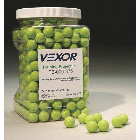 VEXOR Inert Pepper Projectiles 0 68 Oz 45KT08 TB 375 Grainger