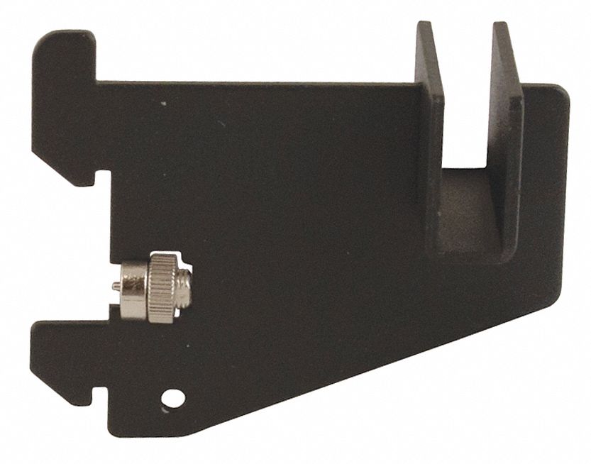 Shelving Bracket: Single, 2 in Slot Spacing, 1 in Slot Lg, 1/8 in x 3 in x 3 in, Matte