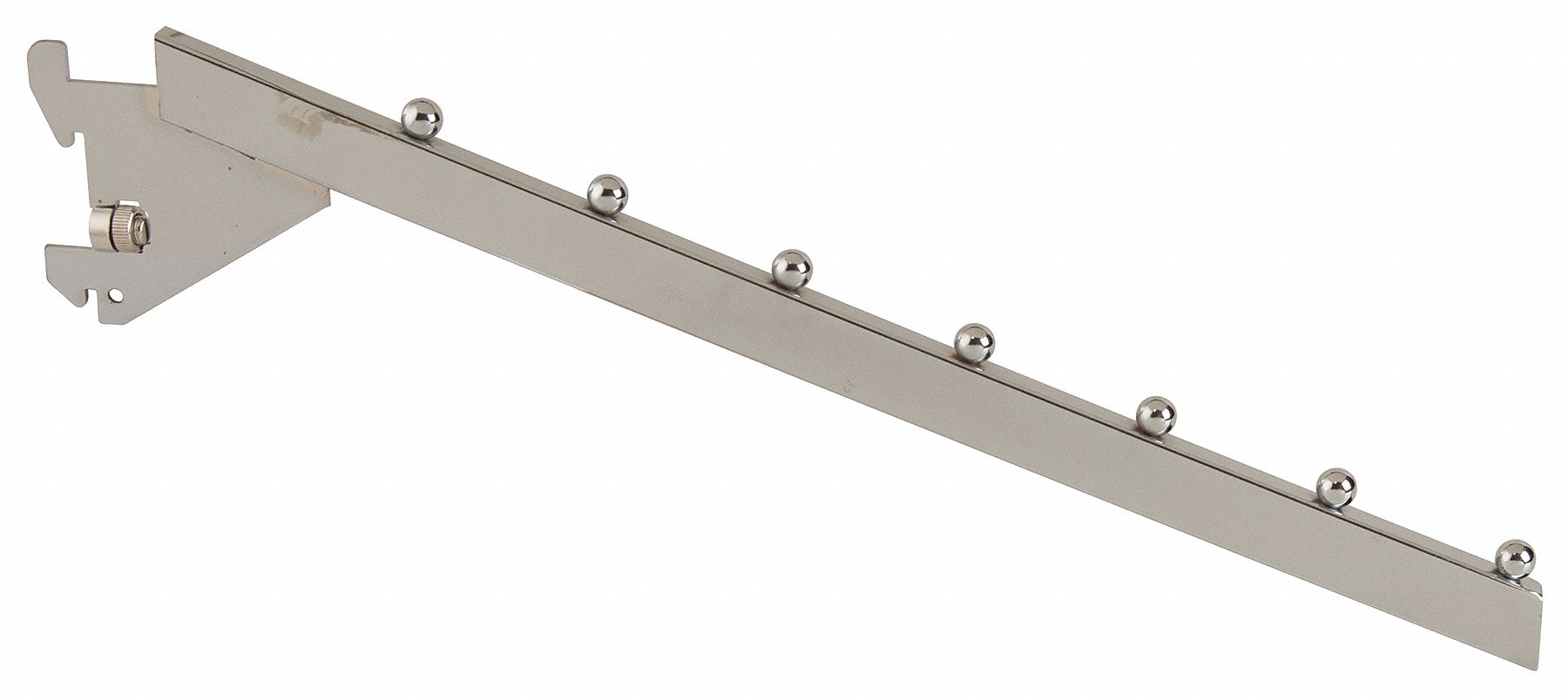 Tubing Waterfall: Single, 2 in Slot Spacing, 1 in Slot Lg, 1/4 in x 16 in x 3 in, Chrome